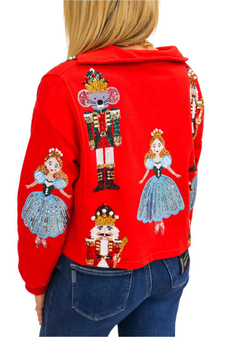 Nutcracker Ballet Sweatshirt, Red