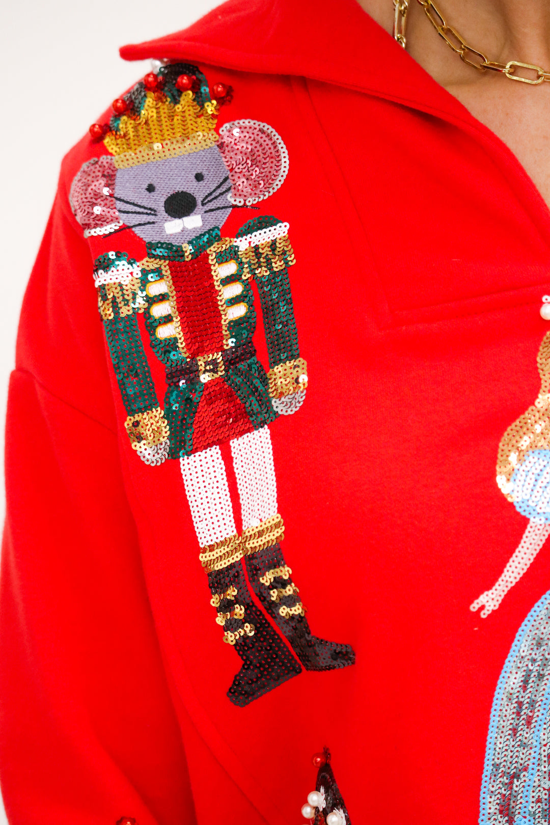 Nutcracker Ballet Sweatshirt, Red