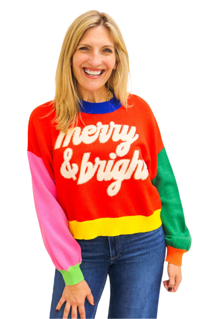 Colorblock Merry & Bright Sweater