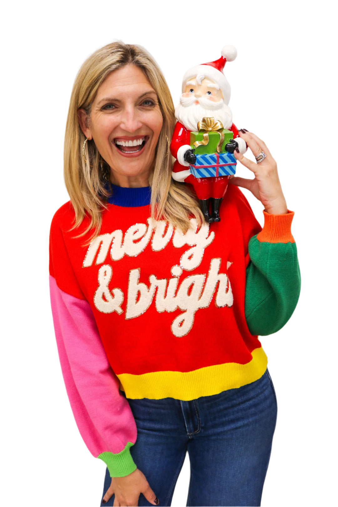 Colorblock Merry & Bright Sweater