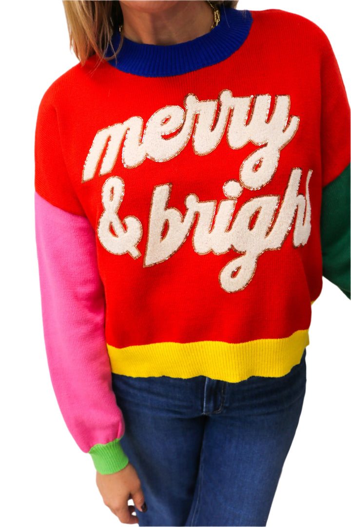 Colorblock Merry & Bright Sweater