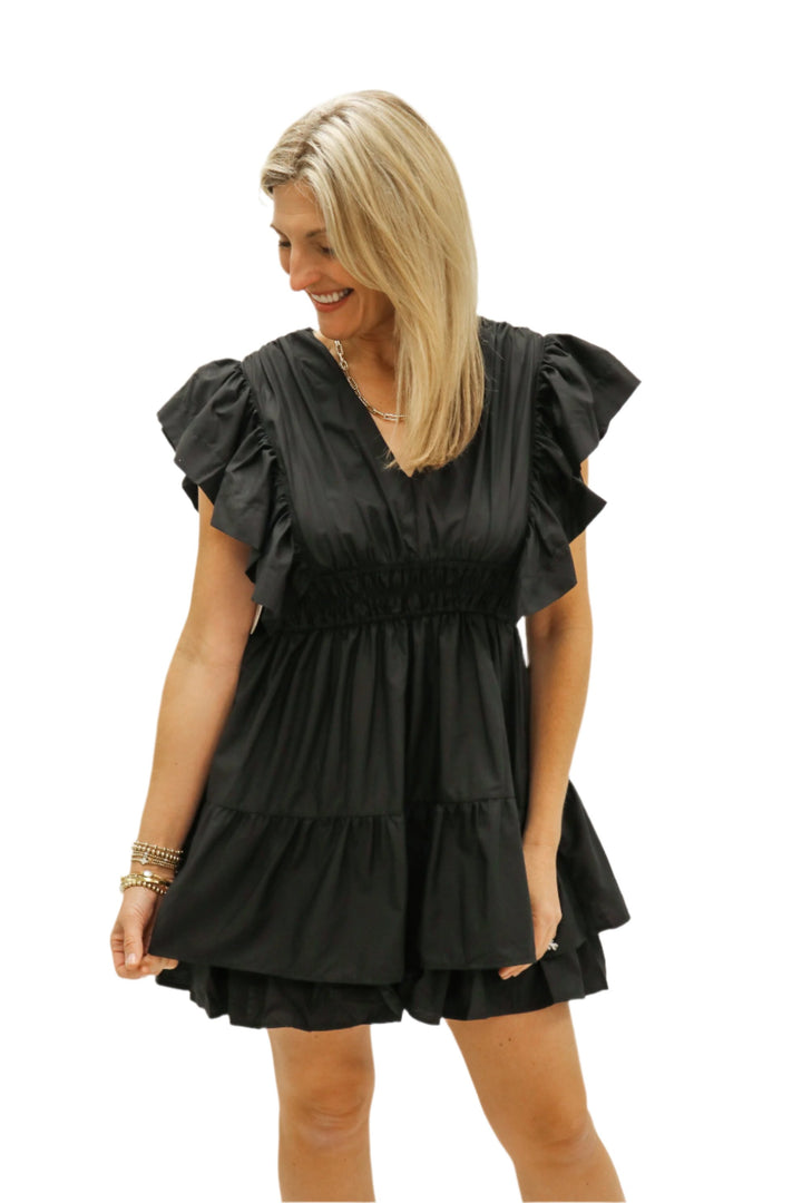 Just So Classic Mini Dress, Black