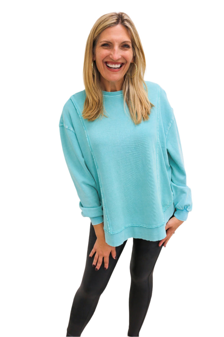 Replay French Terry Sweatshirt, Tide Pool