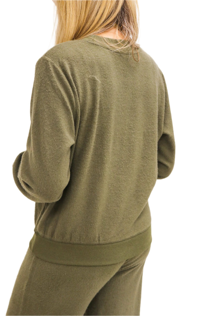 Russel Cozy Pullover, Grape Leaf