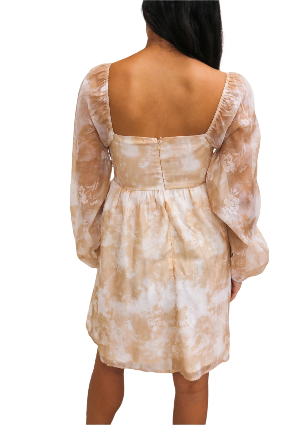 Lovestruck Floral Babydoll Dress, Cinnamon