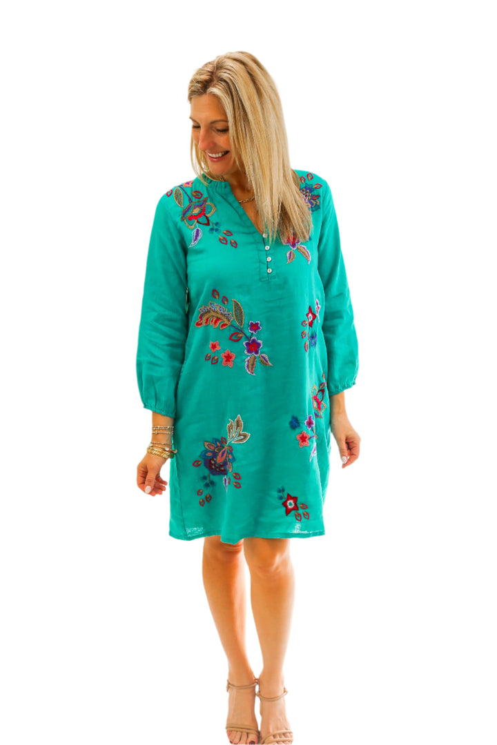 Bondi Teal Shift Dress, Ethal