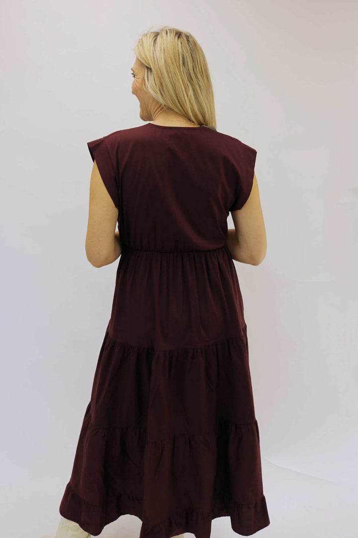 Tahoe Midi Dress, Burgundy