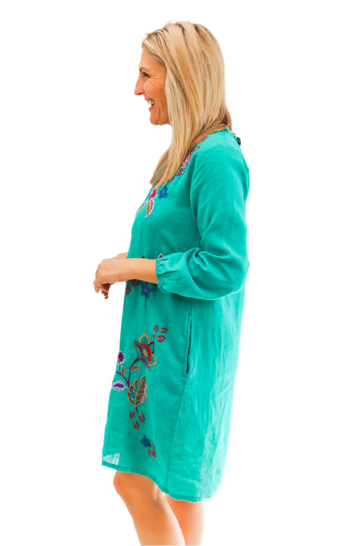 Bondi Teal Shift Dress, Ethal