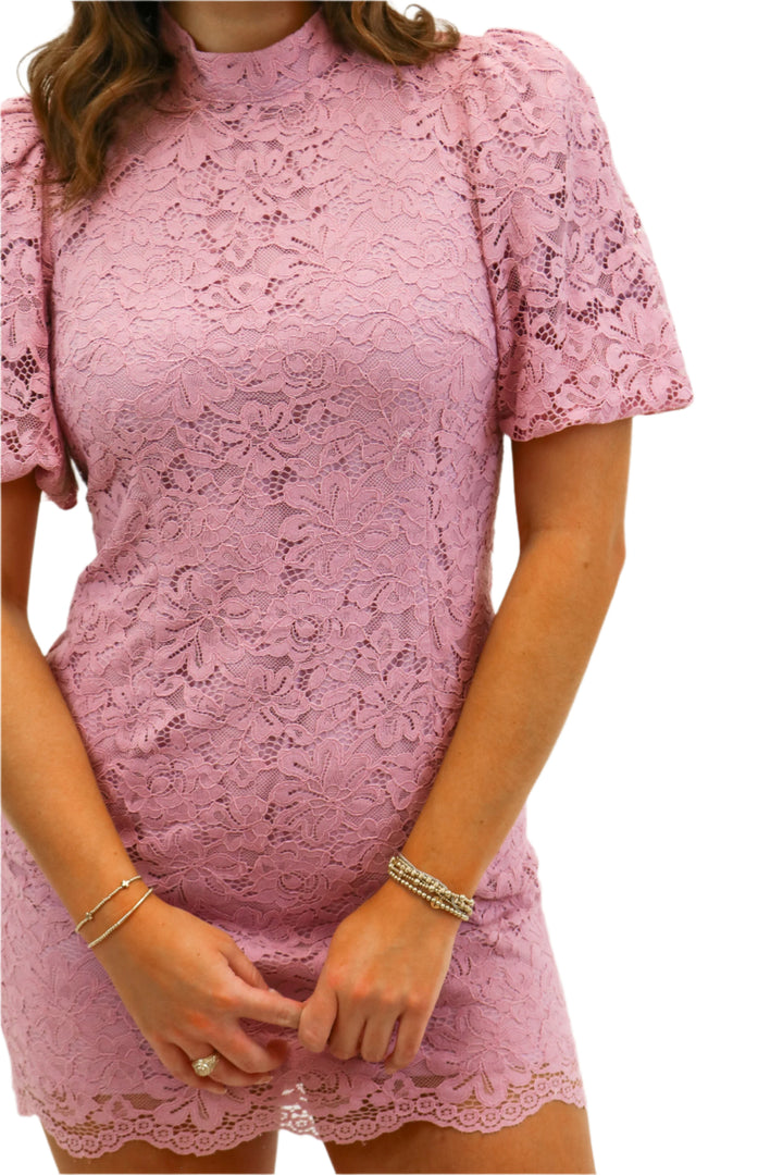 Diya Lace Dress, Mauve