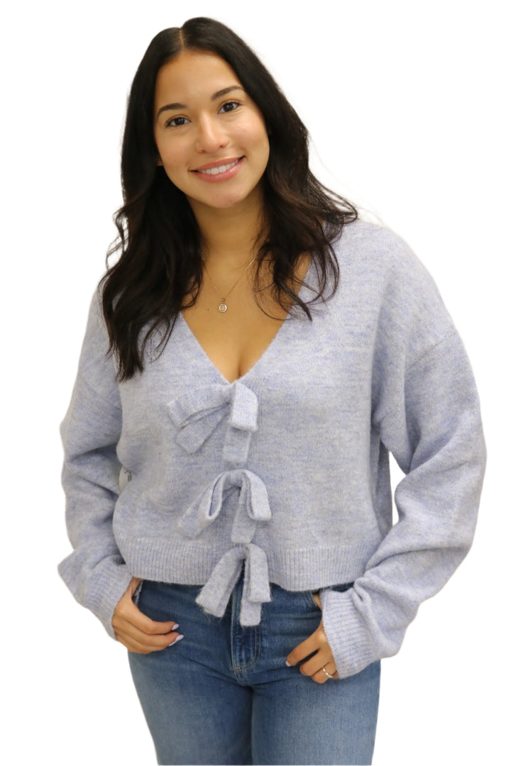 Be The One Bow Sweater, Blue