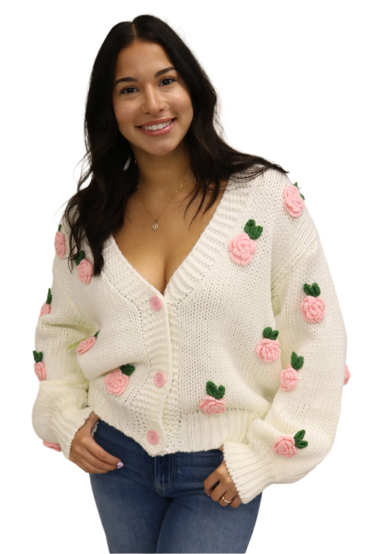 Stop and Smell The Roses Cardigan