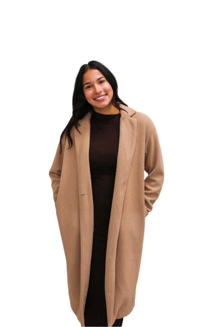 Mason Knit Coat, Classic Camel