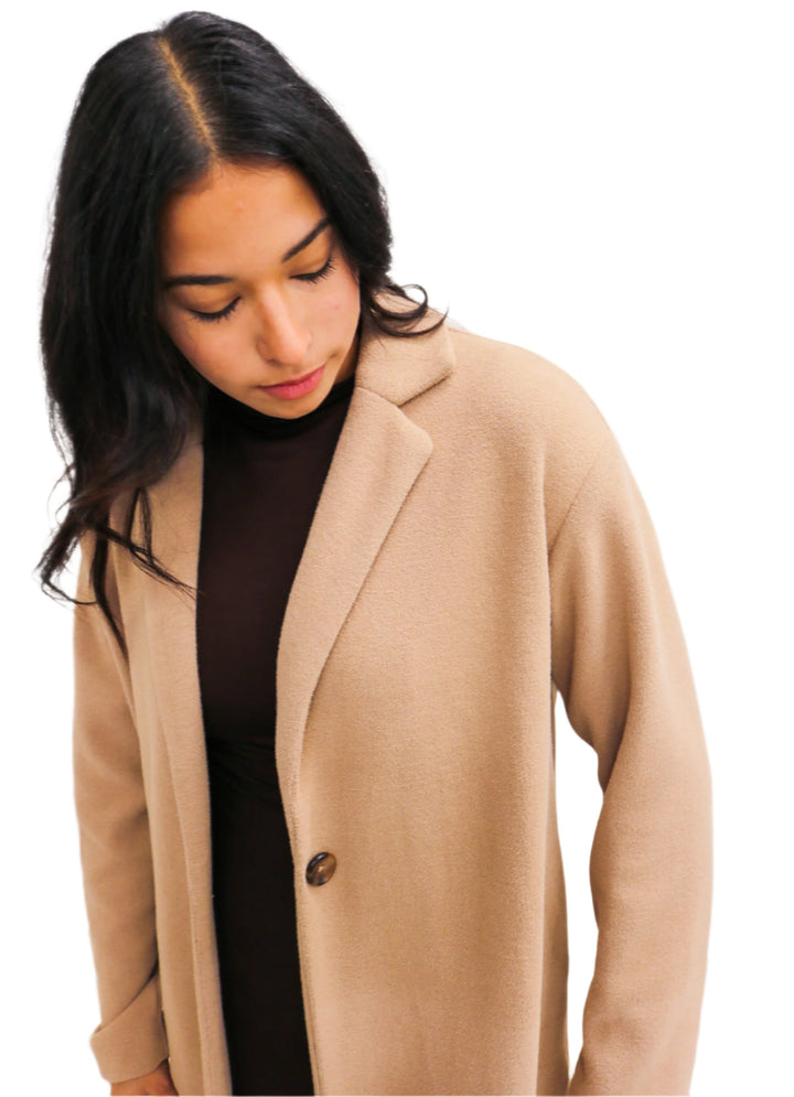 Mason Knit Coat, Classic Camel