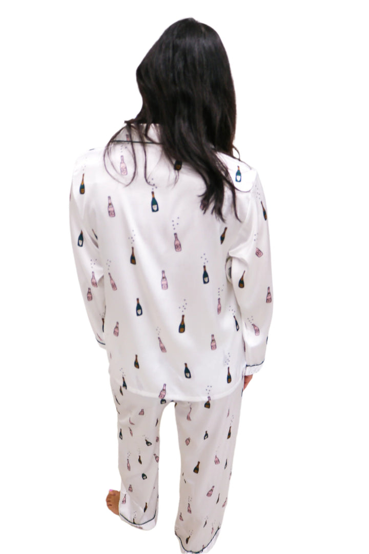 Champagne PJ Sleep Set, White