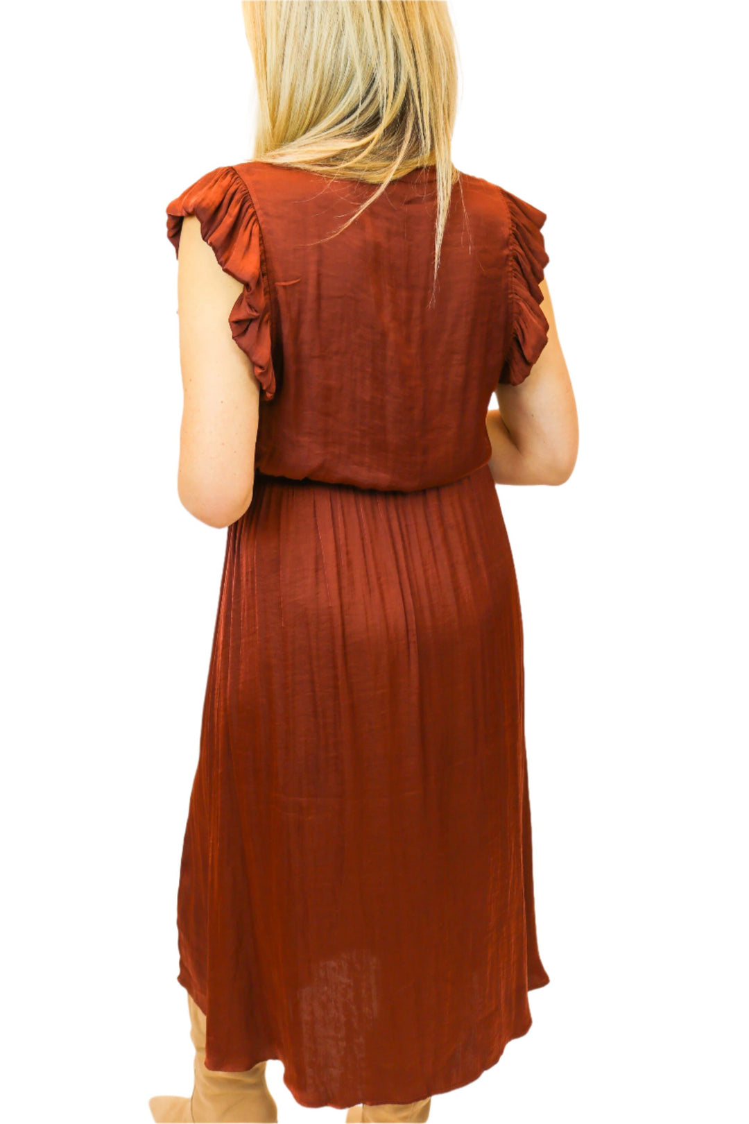 Allegra Dress, Cinnamon