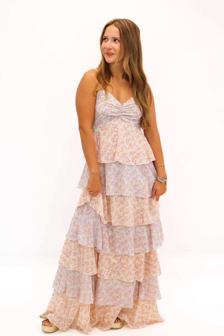 Summer Romance Floral Tiered Maxi Dress