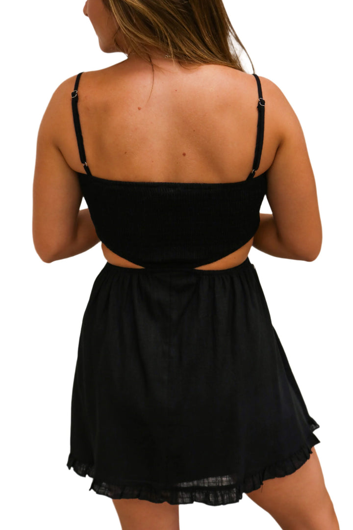 Down By The Tailgate Dress, Black