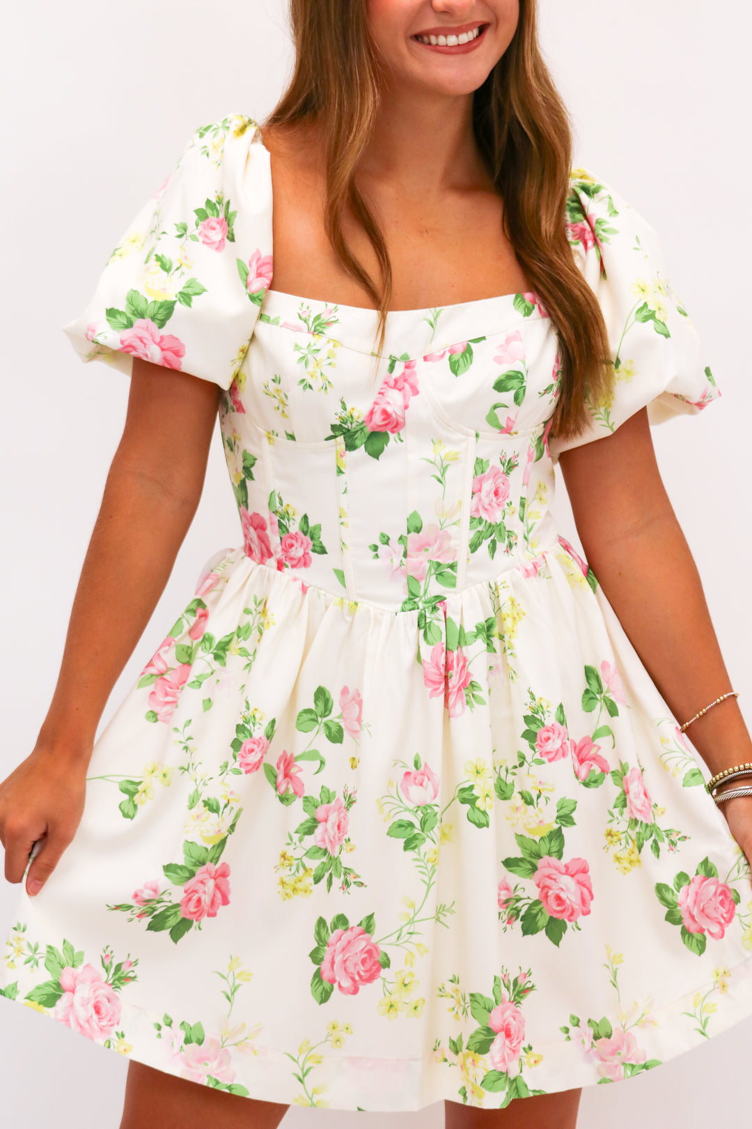 Live With Grace Floral Corset Dress