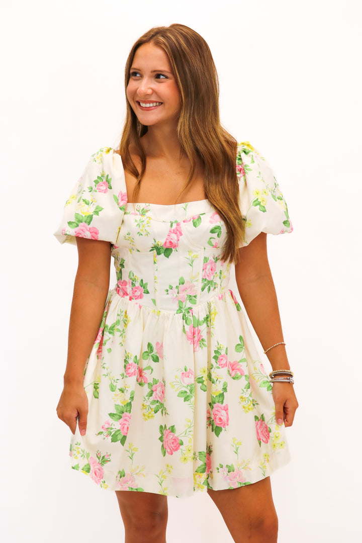 Live With Grace Floral Corset Dress