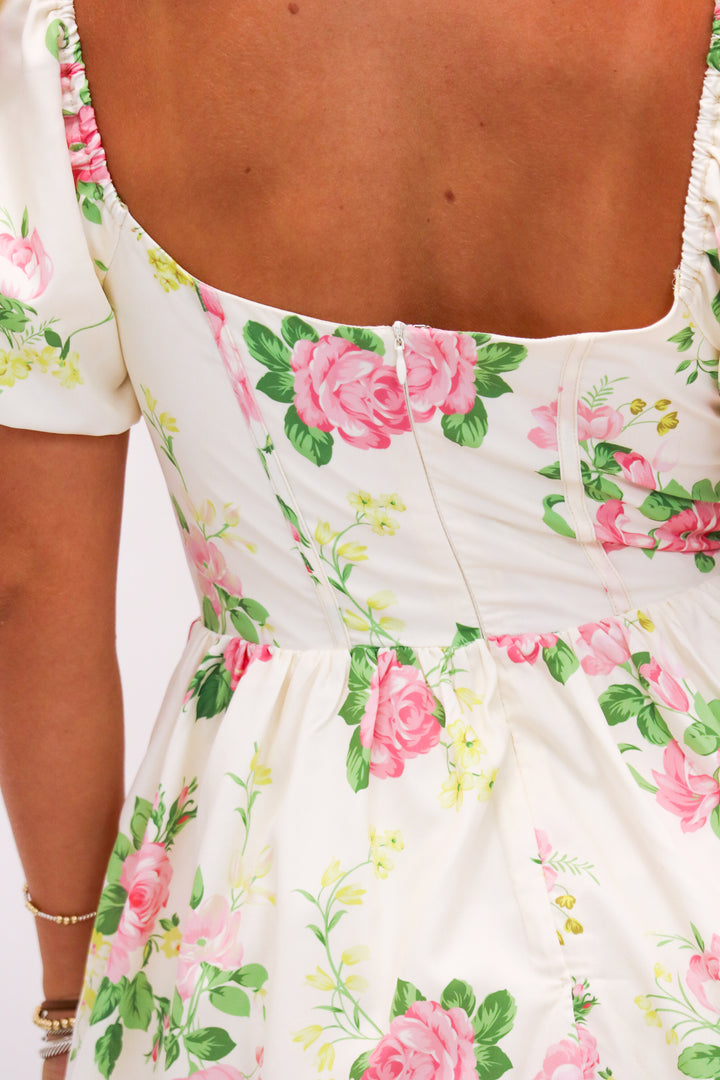 Live With Grace Floral Corset Dress