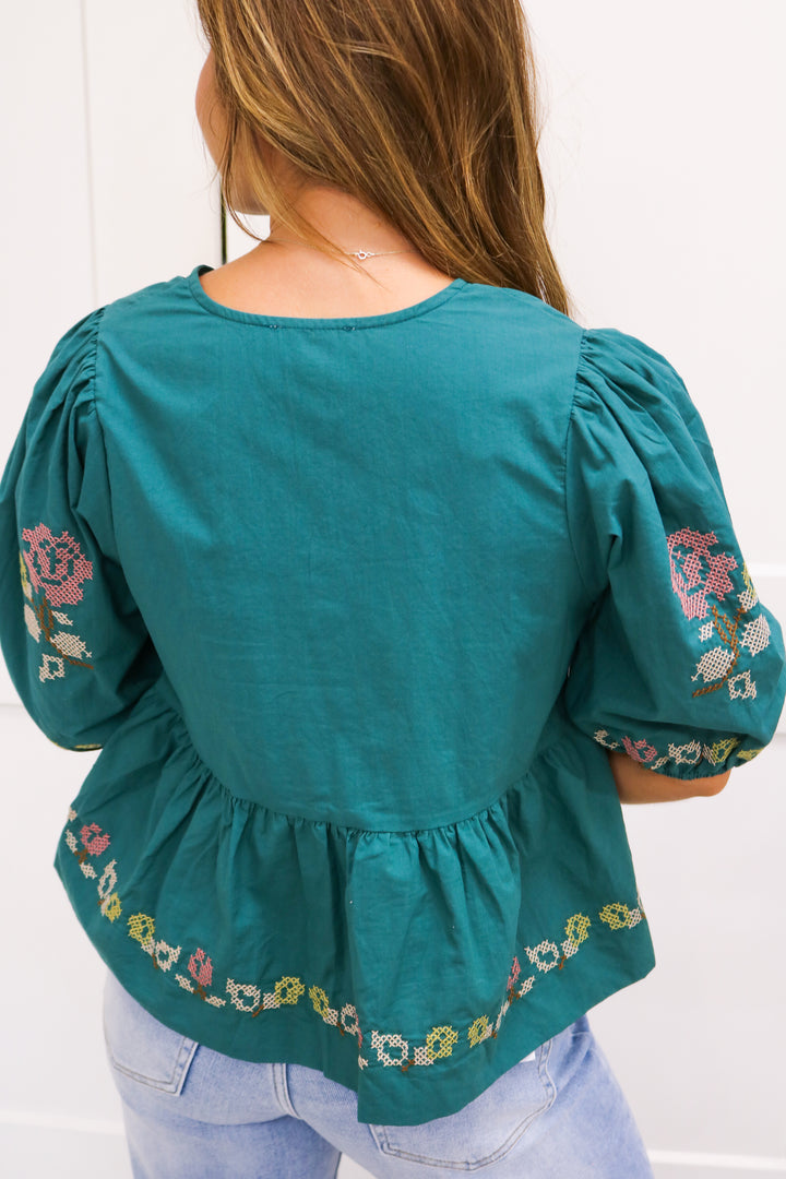 Bow Time Top, Green