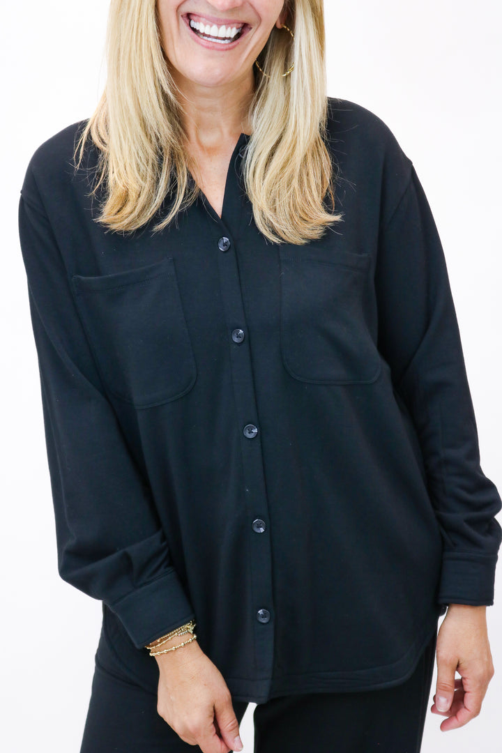 Layover Top, Black