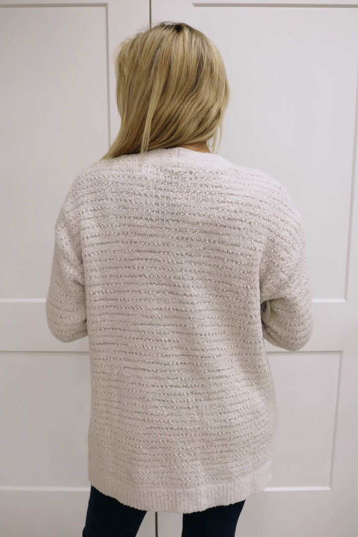 CozyChic® Boucle Welt Pocket Cardigan