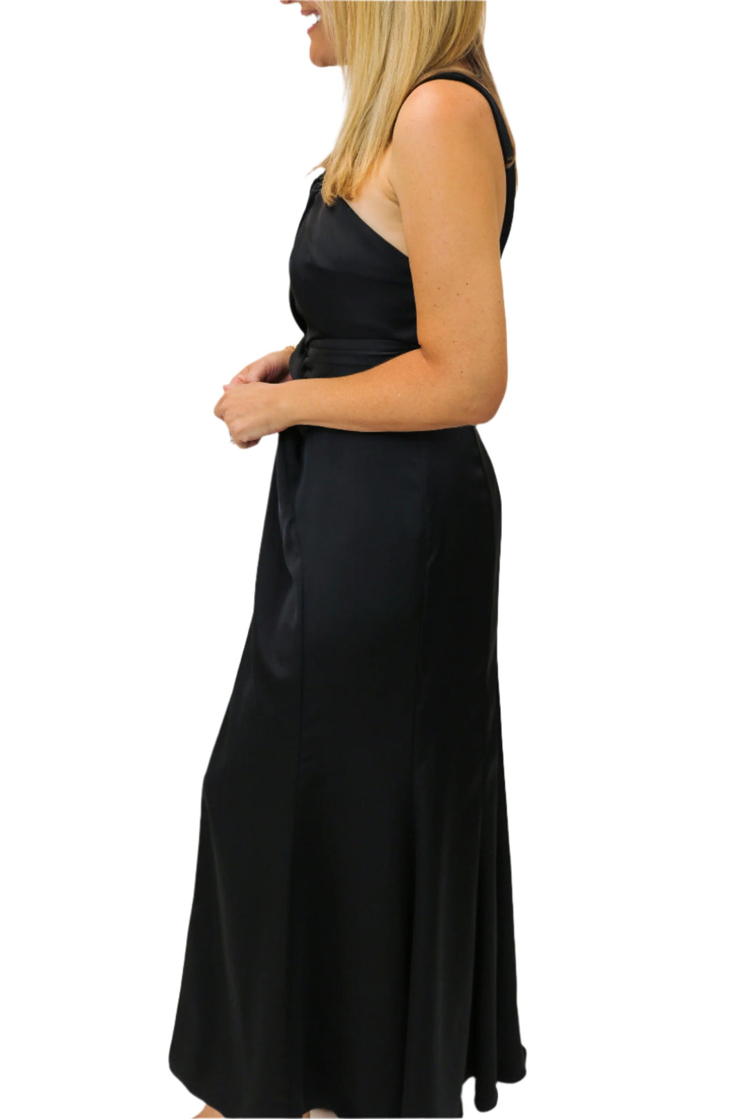 Georgiana Halter Neck Maxi Dress, Black