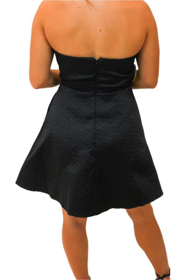 Last Call Strapless Bow Dress, Black