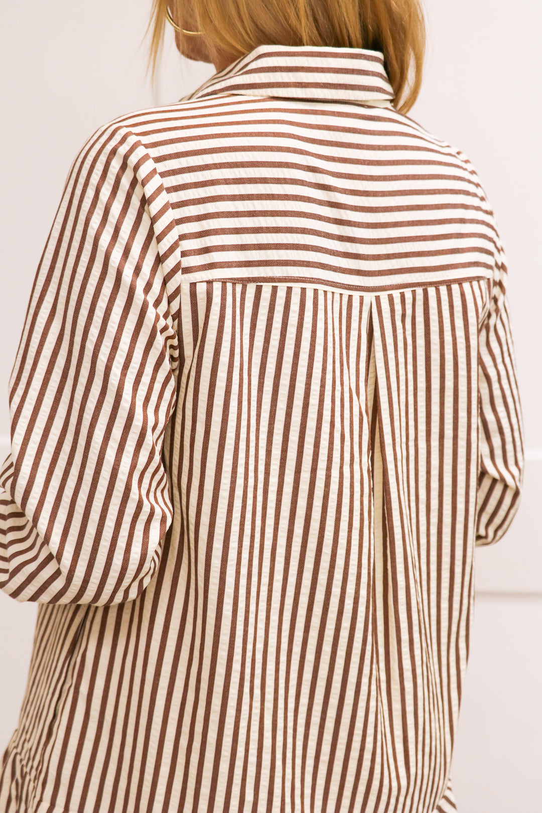 Make Some Room Striped Dress, Camel