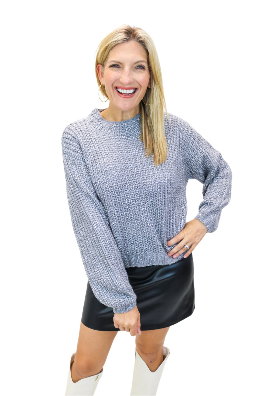 Martina Sweater, Heather Grey