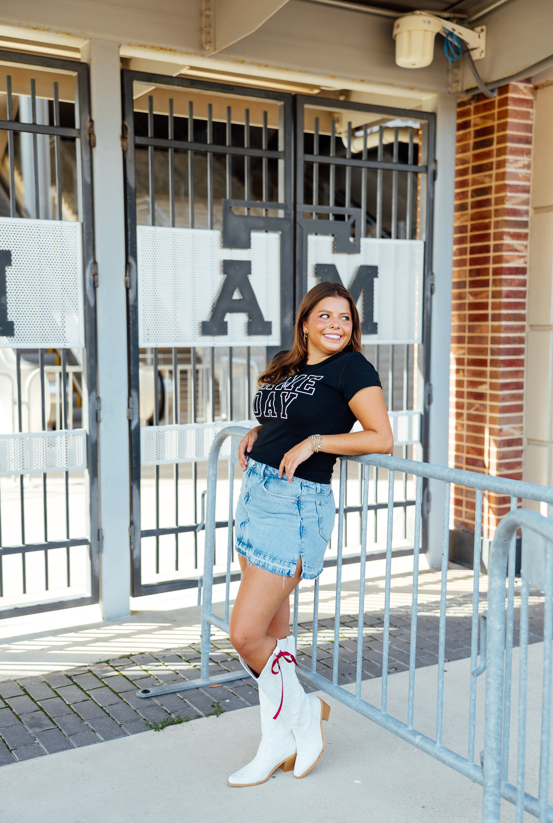 Game Day Puff Tee, Black