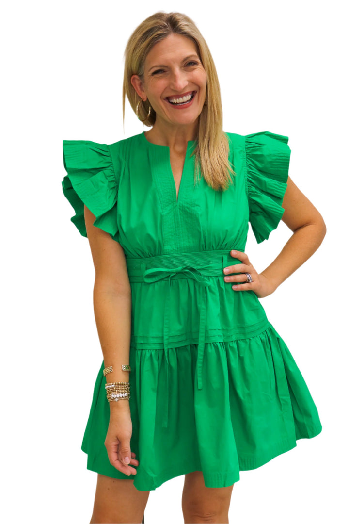 Fly Away Dress, Emerald