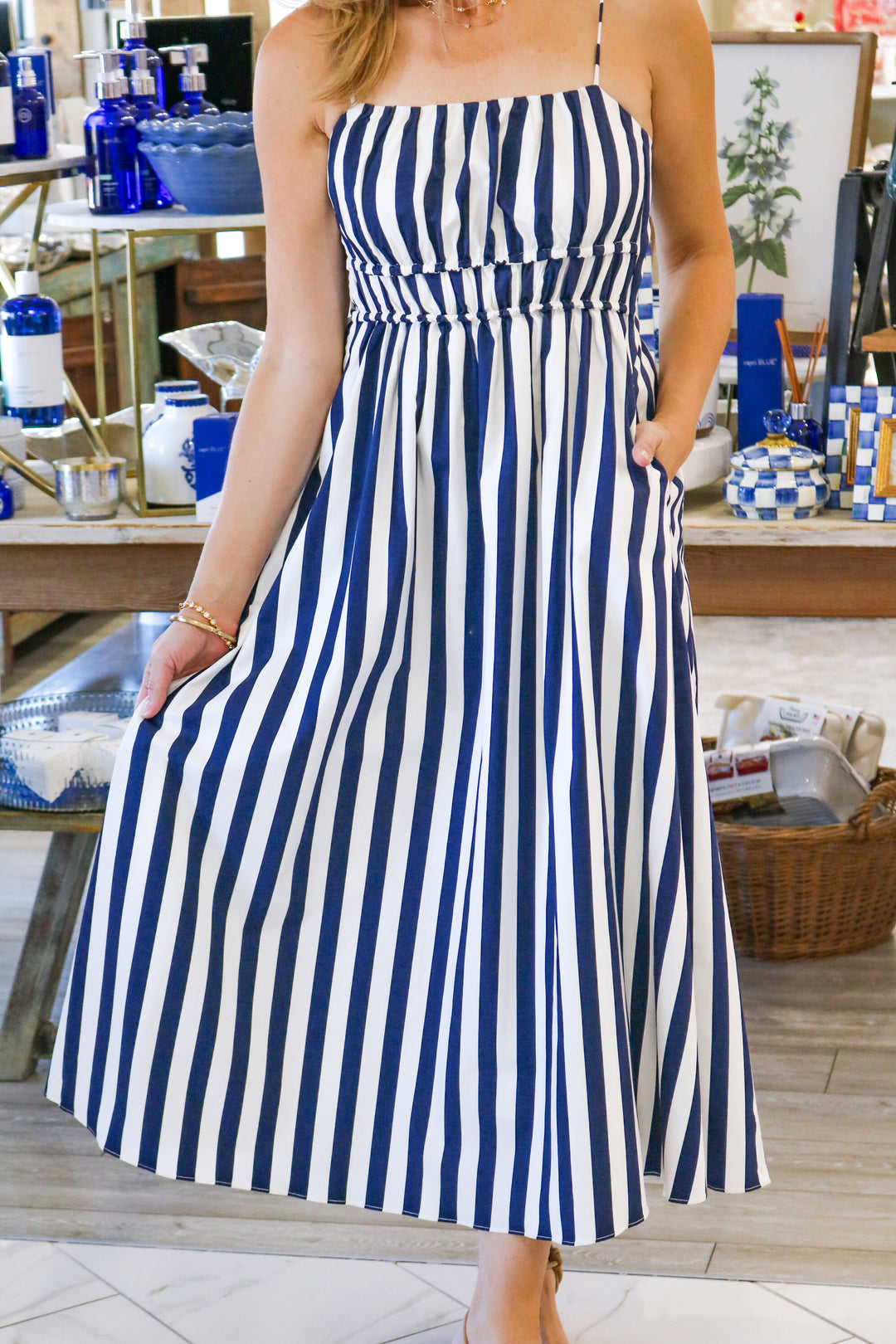 Sail Away Striped Maxi Dress