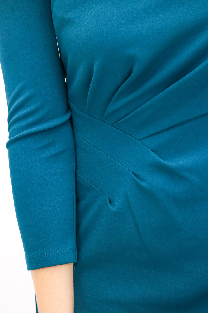 Parthenia Midi Dress, Deep Teal