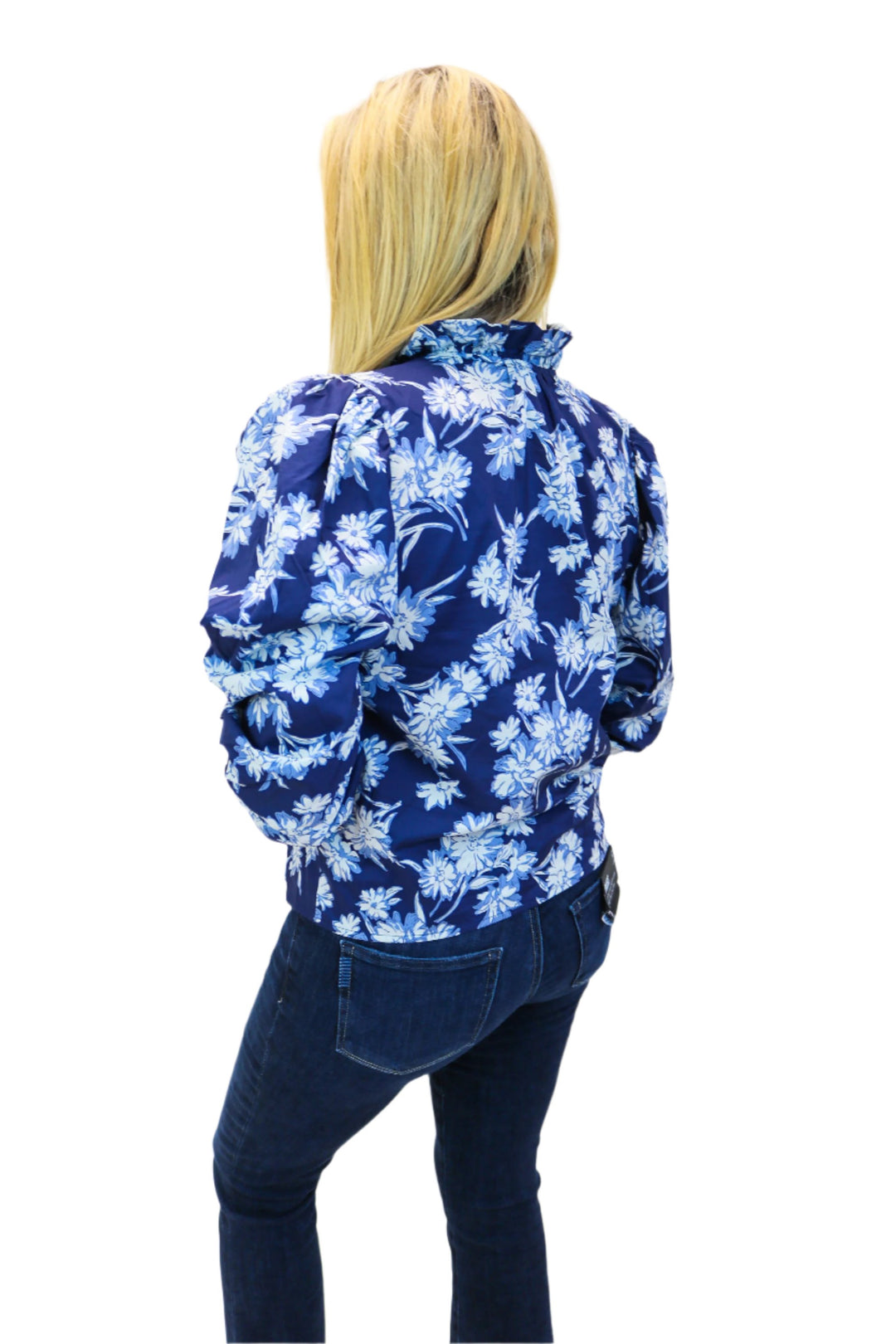 Midnight Train Floral Top, Navy