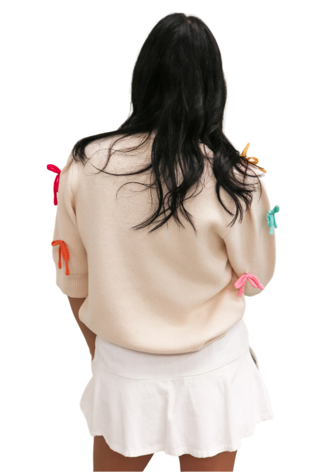 Sugar Rush Bow Sweater, Ivory