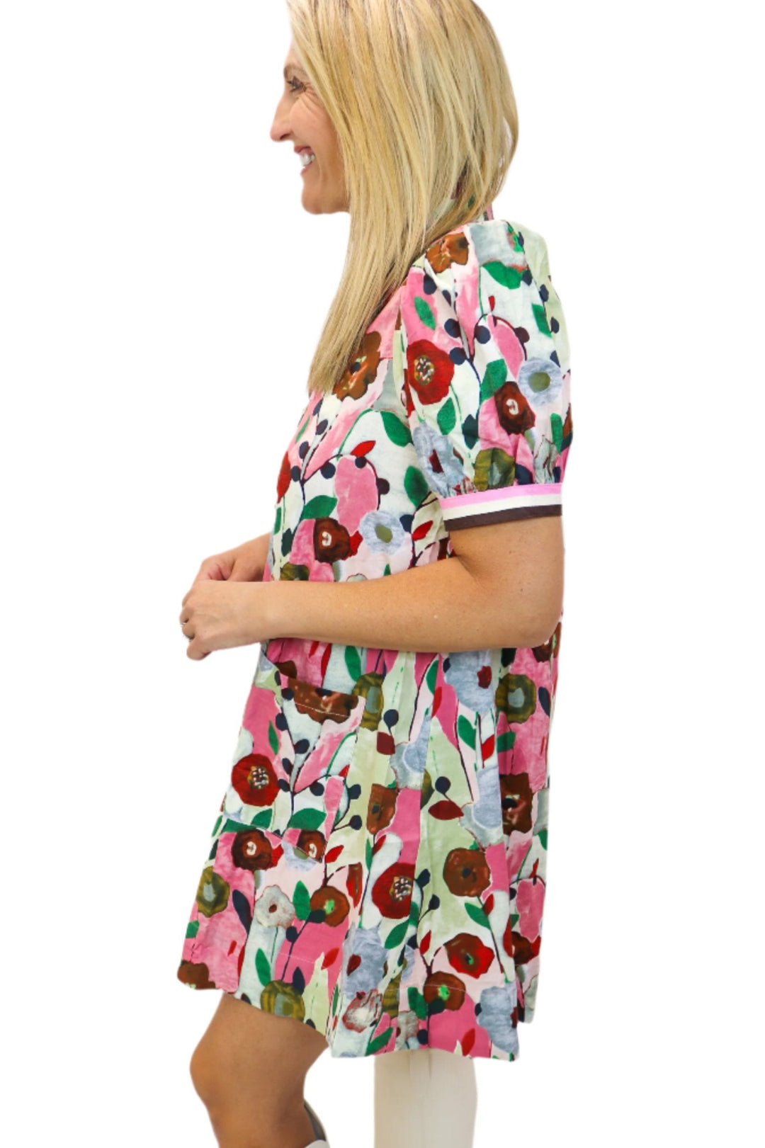 Mossy Meadow Floral Dress