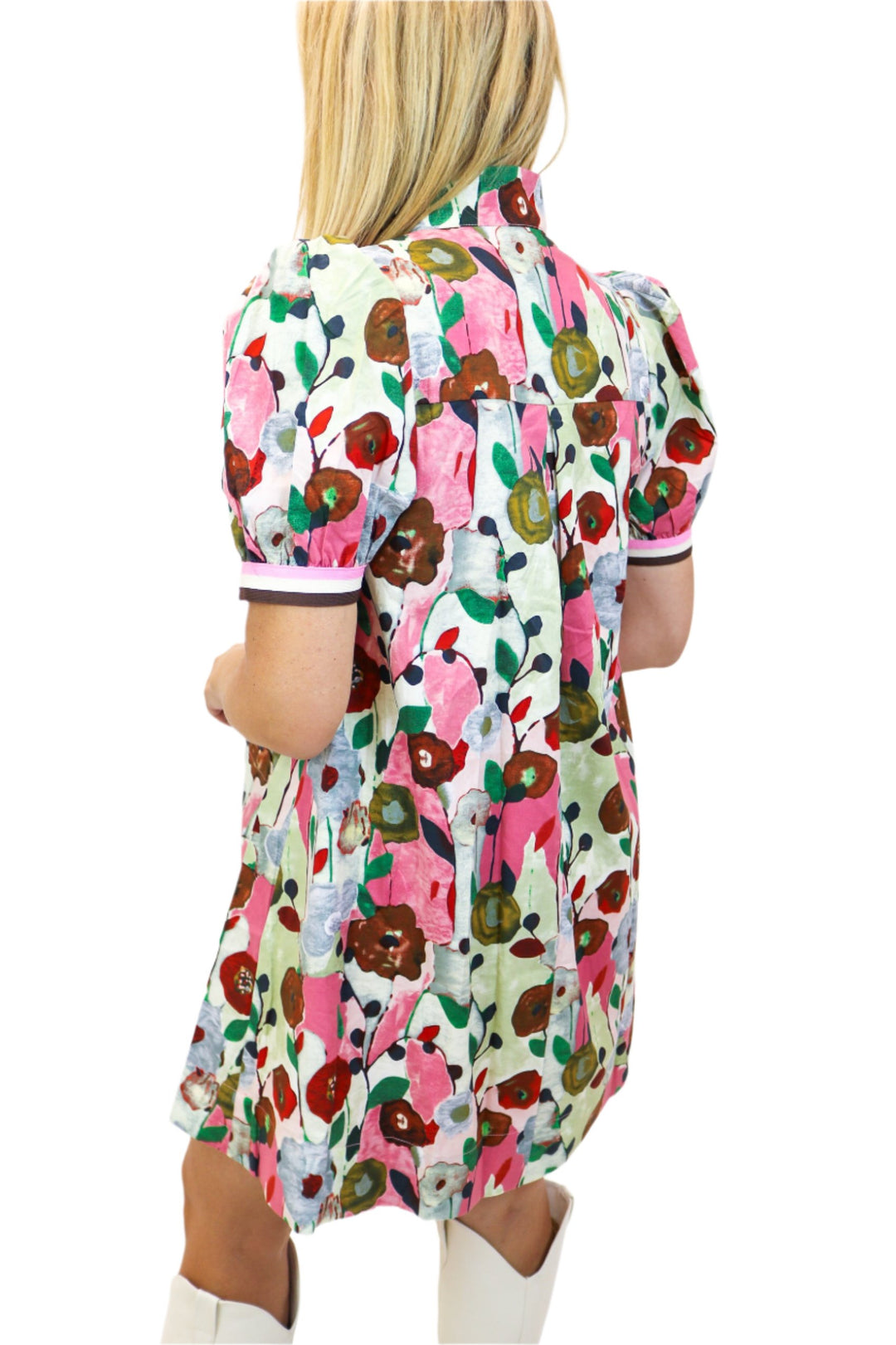 Mossy Meadow Floral Dress