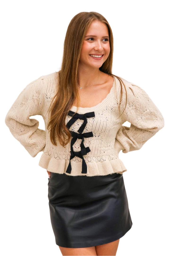 High Class Coquette Bow Sweater