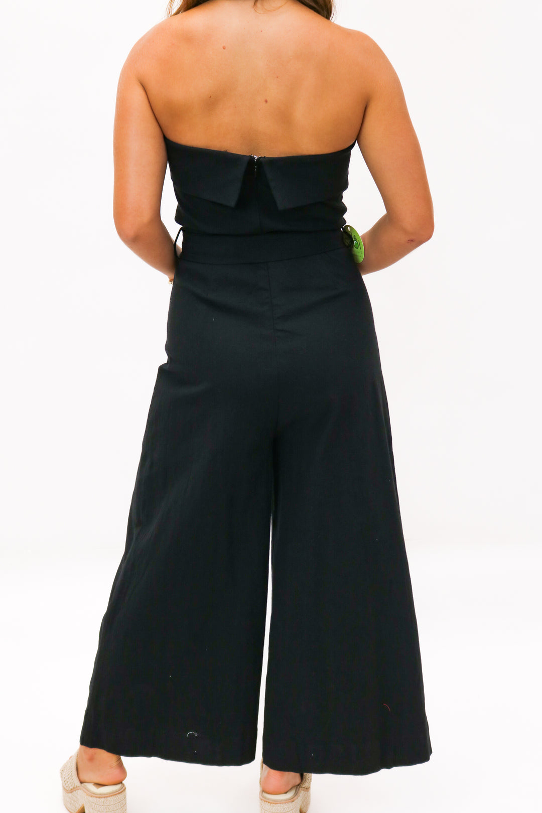 Keep To Myself Black Strapless Jumpsuit