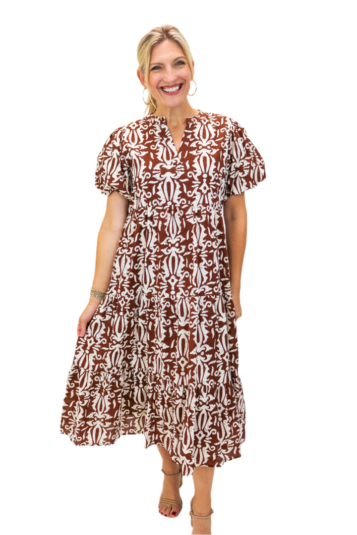 Isabella Dress, Brown