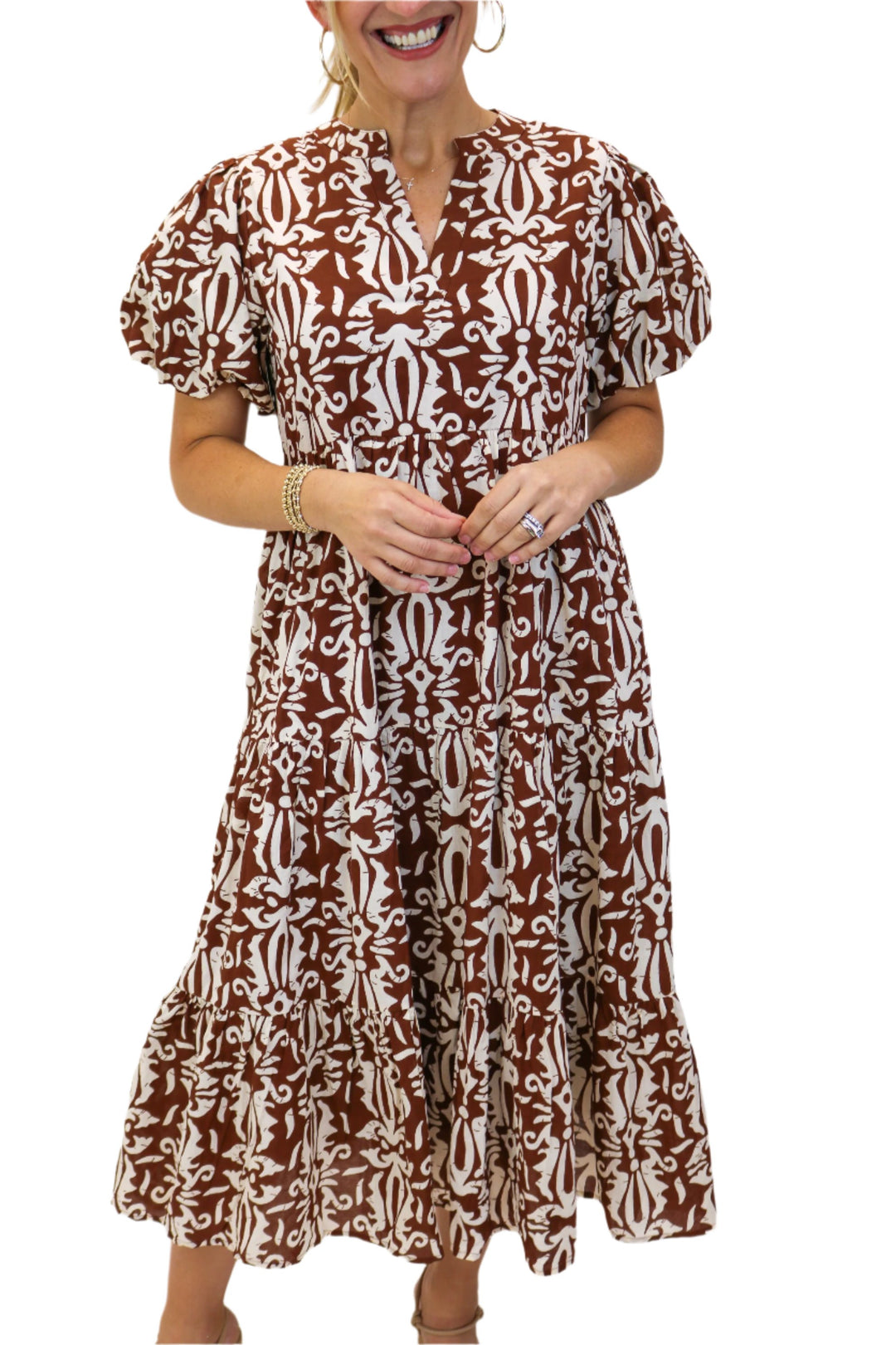 Isabella Dress, Brown