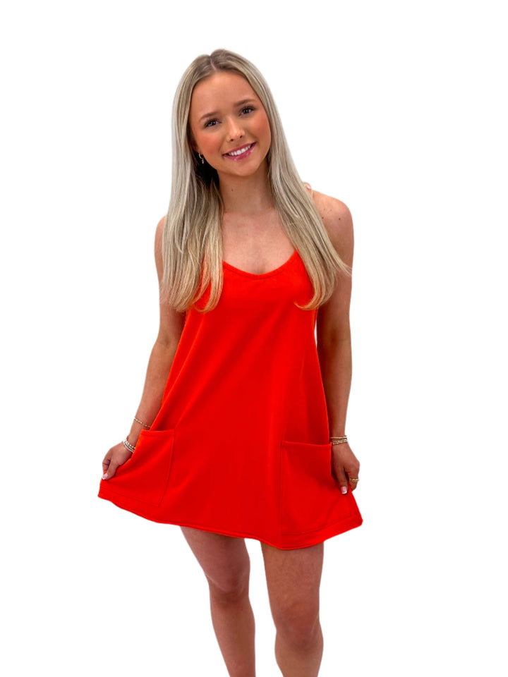 Hot Shot Mini Dress, Scarlet