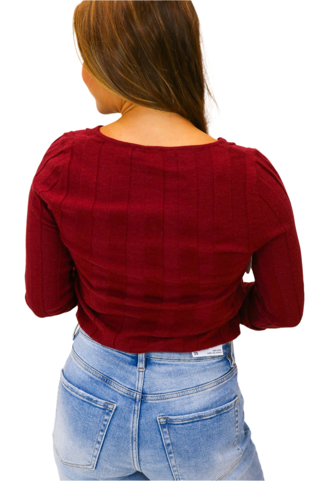 Call Me Out Button Down Ribbed Cardigan, Maroon