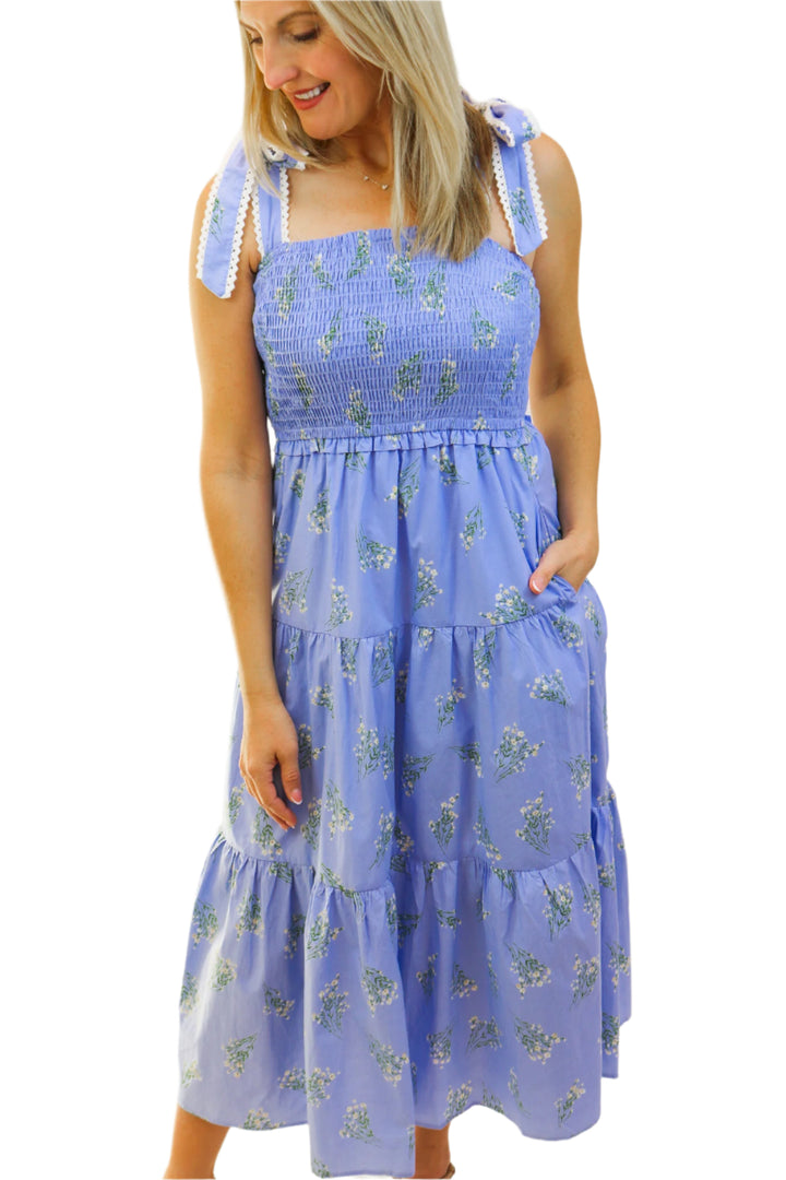 Maybelle Midi Dress, Periwinkle