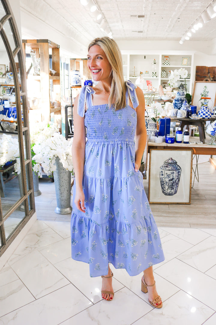 Maybelle Midi Dress, Periwinkle