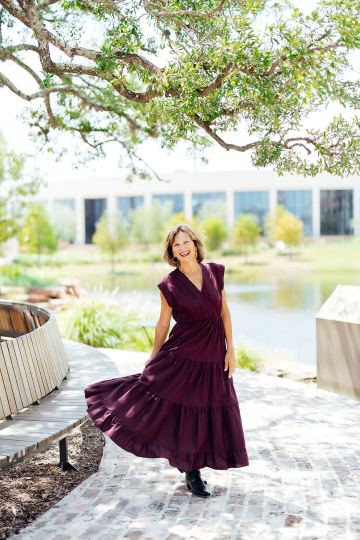 Tahoe Midi Dress, Burgundy