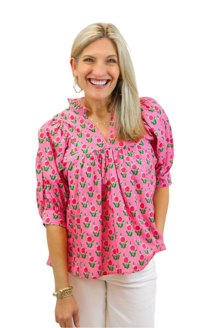 Garden In Bloom Top, Pink