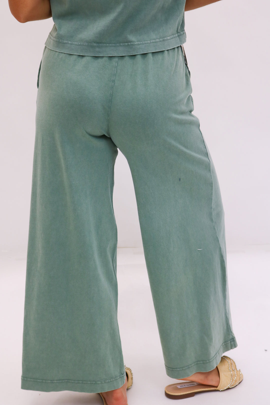 Scout Jersey Flare Pant, Palm Green